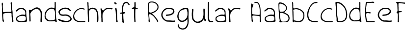 Handschrift Regular font