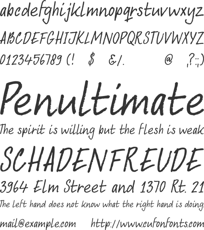DK Abelia font preview