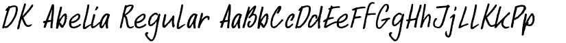 DK Abelia Regular font