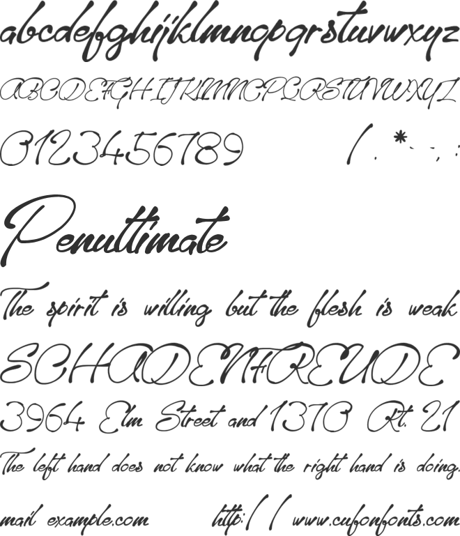Sanctuary Playground font preview