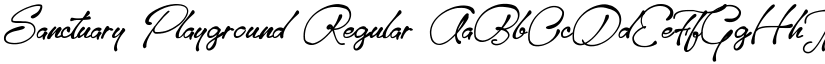 Sanctuary Playground Regular font