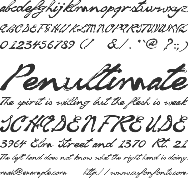 soul handwriting_free-version font preview