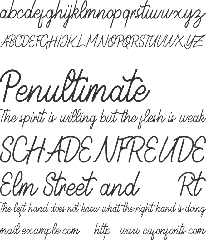 Geralia  DEMO font preview