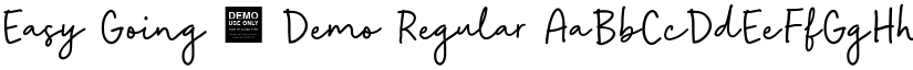 Easy Going - Demo Regular font