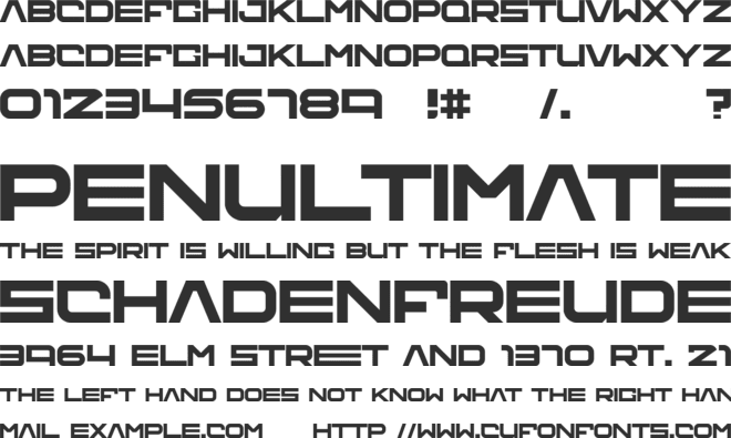 Airnt font preview