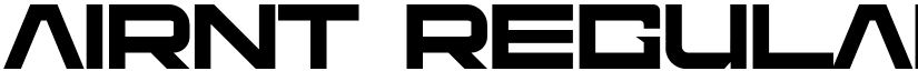 Airnt Regular font