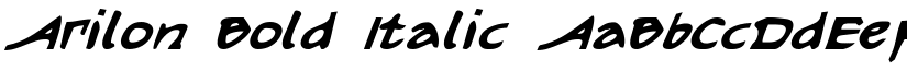 Arilon Bold Italic font