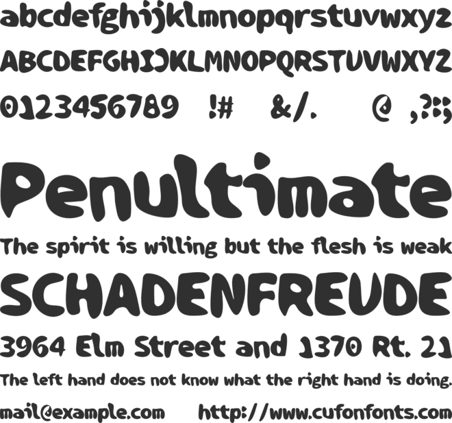 Paradiso font preview