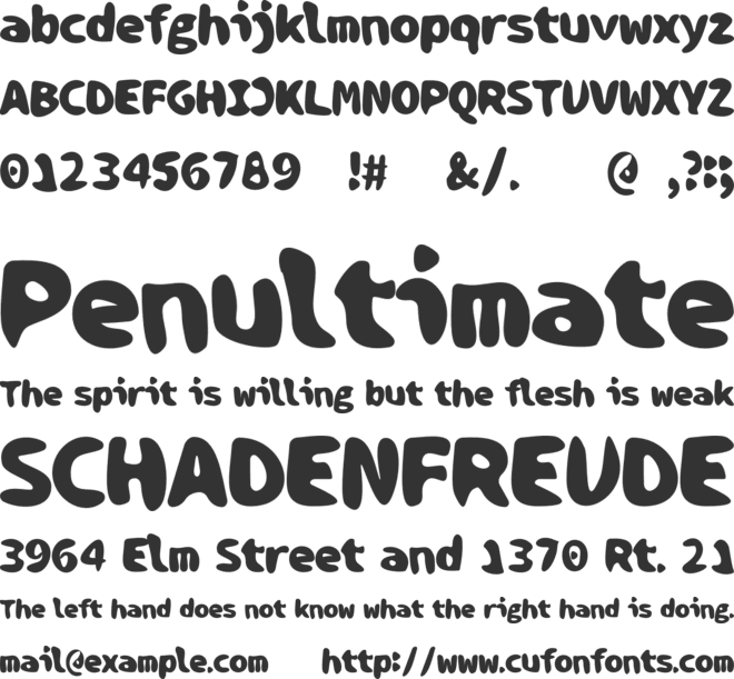 Paradiso font preview