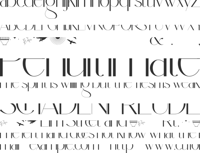 Dolce Gargia font preview