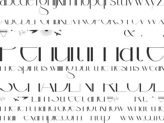 Dolce Gargia font preview