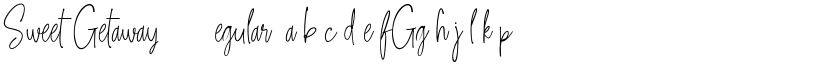 Sweet Getaway DEMO Regular font
