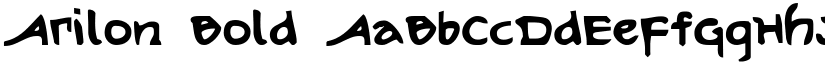 Arilon Bold font