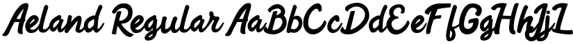 Aeland Regular font