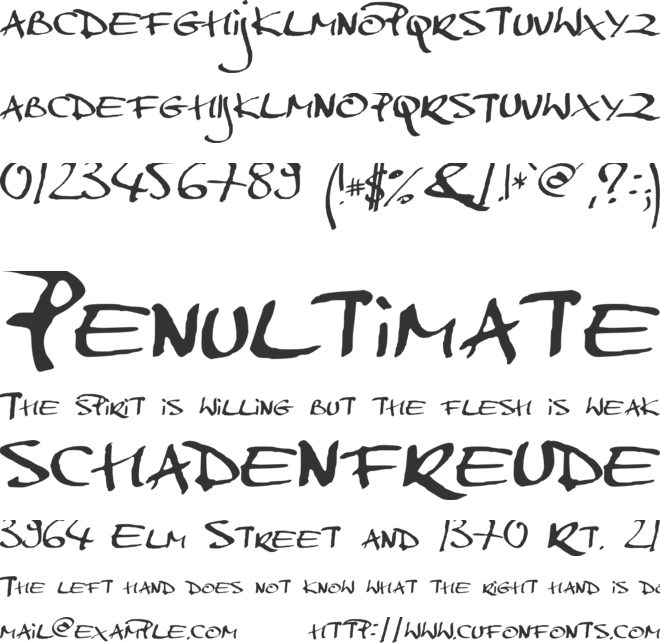 MarkerScript font preview