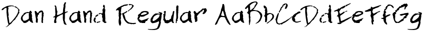 Dan Hand Regular font