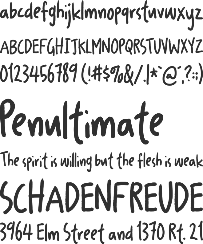 News Junkie DEMO font preview