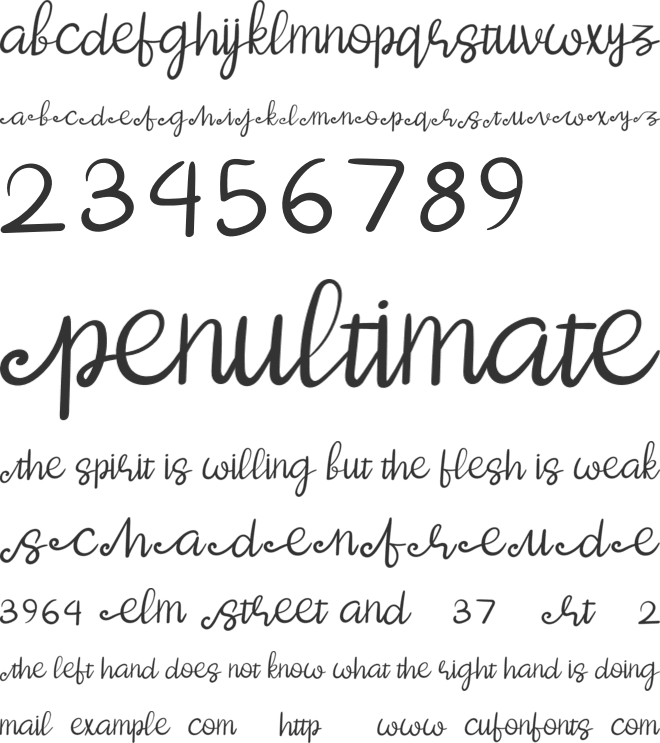 Oska- Demo font preview