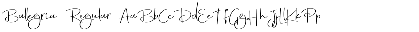 Ballegria Regular font