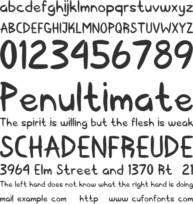 Kerape font preview