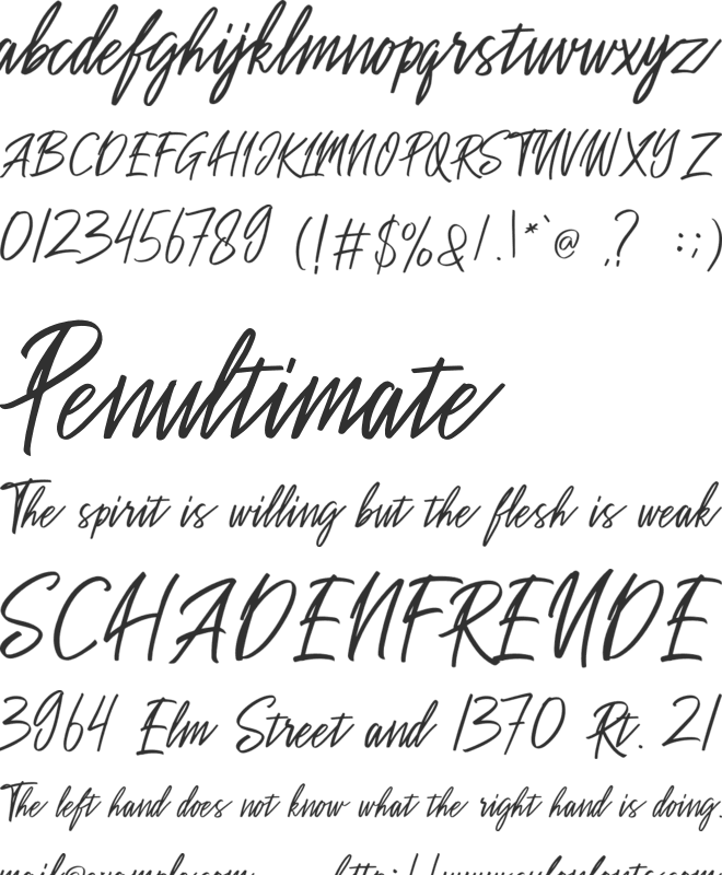 Sakoda font preview