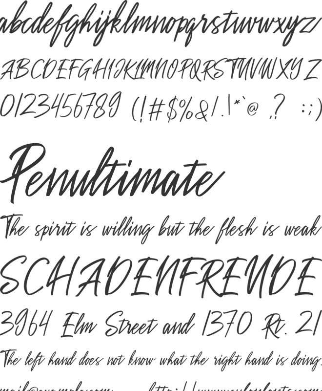 Sakoda font preview