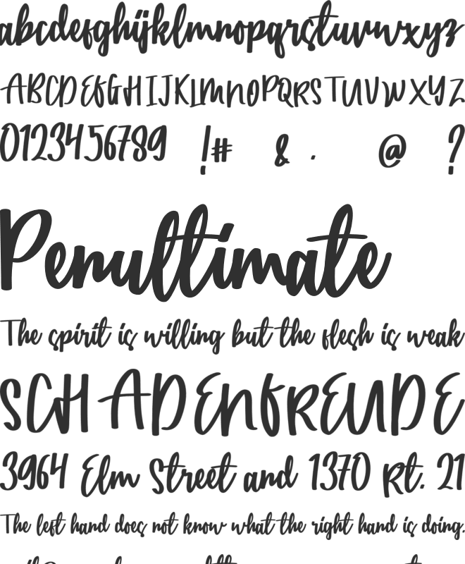 Catarina Free font preview