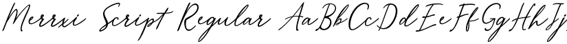 Merrxi Script Regular font