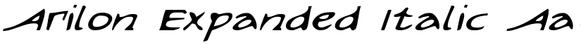 Arilon Expanded Italic font