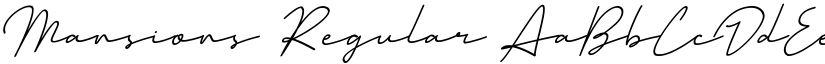 Mansions Regular font