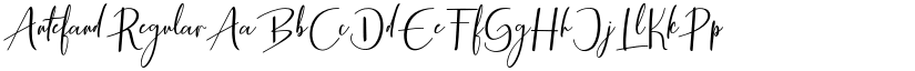 Antefand Regular font