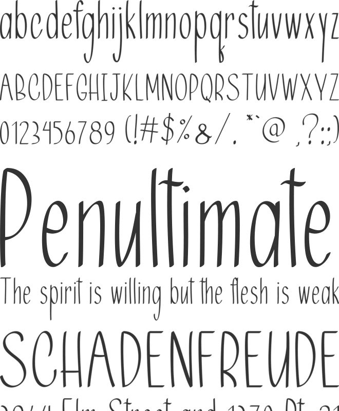 The Capone Gang Bege font preview