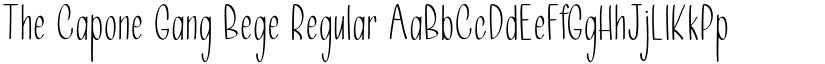 The Capone Gang Bege Regular font