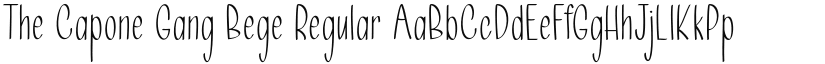 The Capone Gang Bege font download