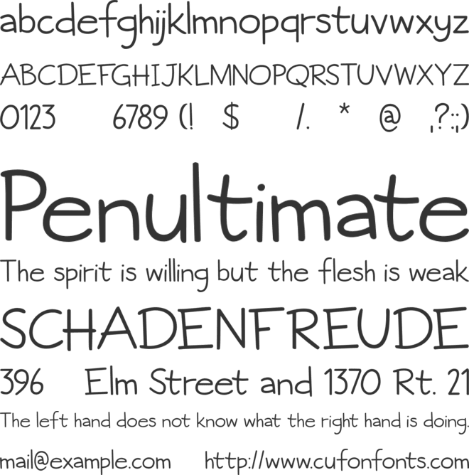 Fictional Friend DEMO font preview