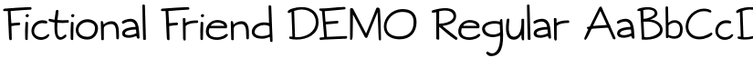 Fictional Friend DEMO Regular font