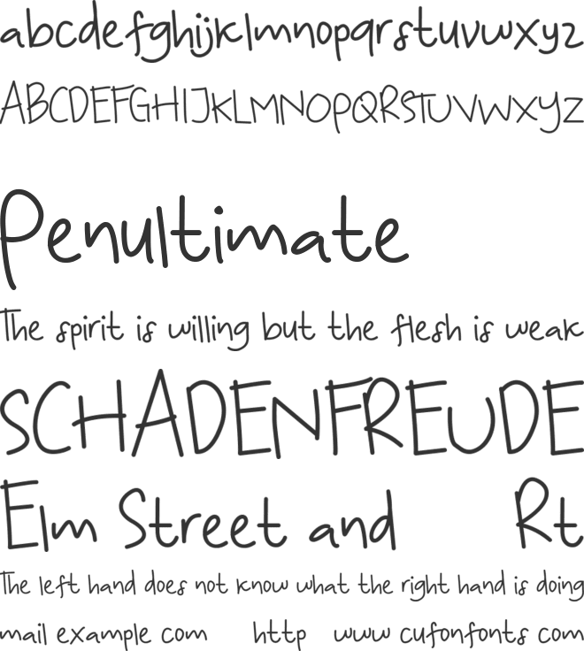 KoalaKumal Handwriting font preview