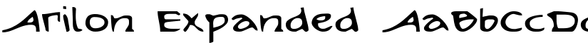 Arilon Expanded font