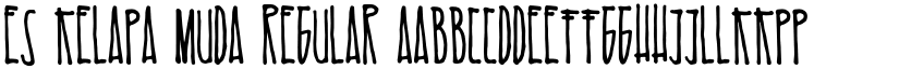 Es Kelapa Muda Regular font