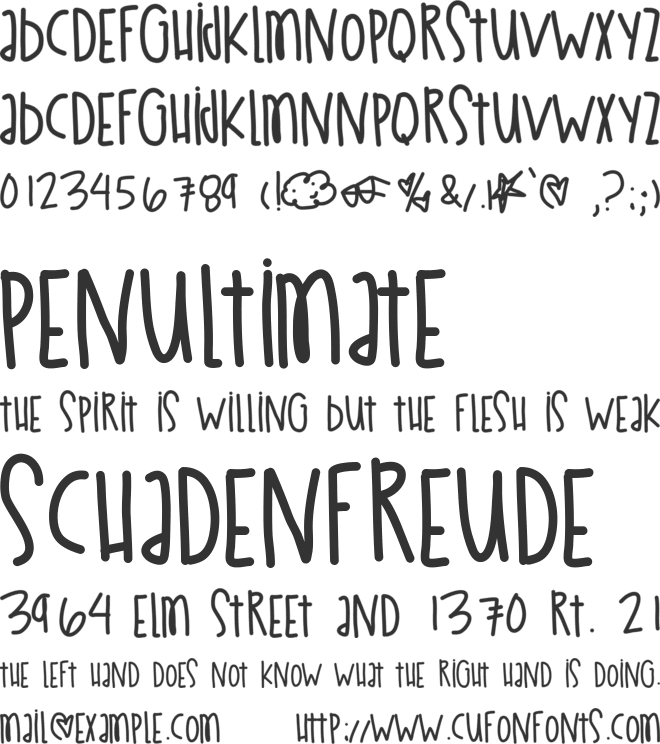 EstaNoche font preview