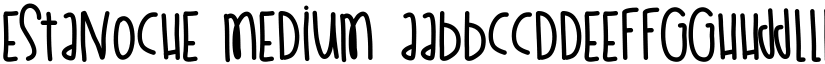 EstaNoche Medium font