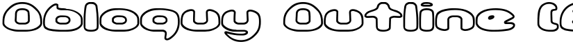 Obloquy Outline (BRK) font