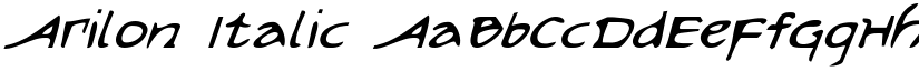 Arilon Italic font