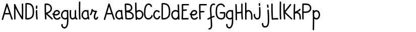 ANDi Regular font