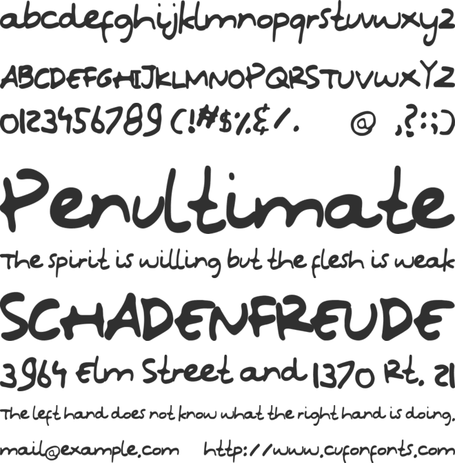 Oops Kidos font preview