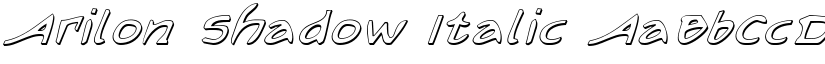 Arilon Shadow Italic font