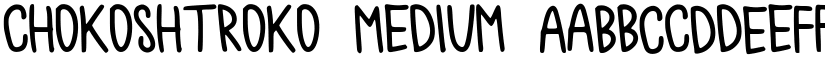 chokoshtroko font download