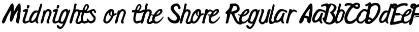 Midnights on the Shore font download