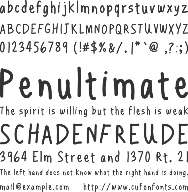 HenchgirlComicFixed font preview