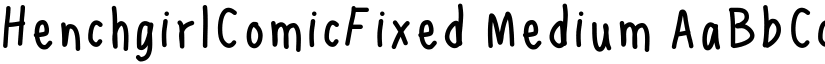 HenchgirlComicFixed font download